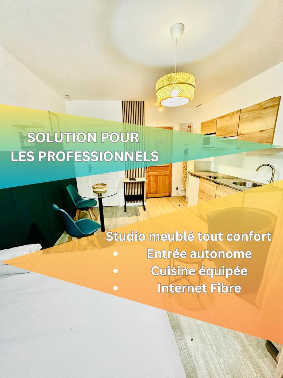 Btobed - Location Professionnelle - 2 Studios Confort - Proche Parc Des Expos Et Stade De France Ле-Бурже Экстерьер фото